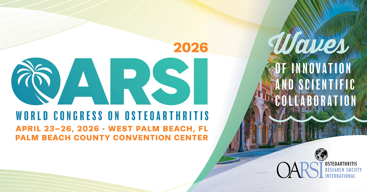 2026 World Congress on Osteoarthritis